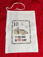 Reusable Funny Print 5 Bags Unbleached Cotton Food Size 11.5 X 8 NWOT (4)