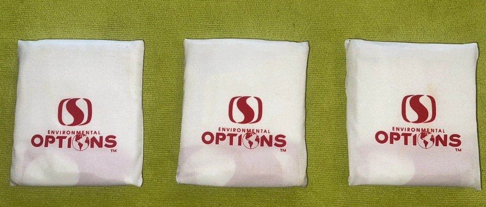 VINTAGE SAFEWAY ENVIRONMENTAL OPTIONS NYLON RE-USABLE GROCERY BAGS Lot Of 3 New
