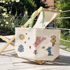 Korean Romane Bear Forest Eco-friendly Shopping Bag Large Capacity Waterproof