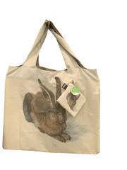 Albrecht Durer Young Hare Recycled Foldable Tote Bag | Museum Art Eco Shopper