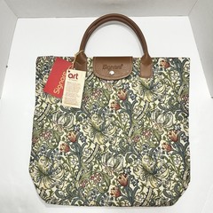 Signare USA William Morris Golden Lily Foldaway Shopping Bag, NWT