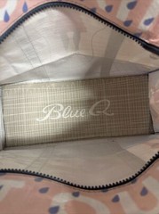 Blue Q Shoulder Tote with Heavy Duty Zipper & Outer Pocket 95% Recycled Material