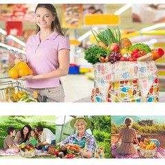 Versatile Folding Shopping Bag, Large Capacity Travel Tote Bag, Fashion Reusable