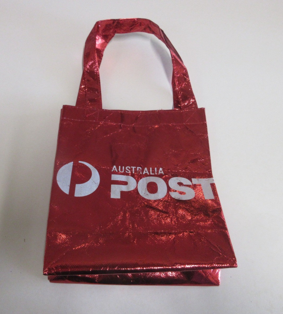 Australia Post – Small Carry Bag – Shiny – Red and White – Branding and Logo