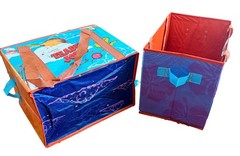 Trader Joe’s Stand-Up Collapsible Grocery Tote Bag Holds 6 Gallons NEW