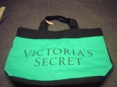 VICTORIA’S SECRET Green Black Blue Tote/Shoulder Bag New