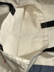 (3) 100% Cotton Tote Shopping Grocery Reusable Bag Dbl Handle 14.5″ x 13″ x 3″