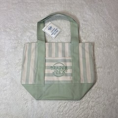 Trader Joe’s Striped Mini Canvas Reusable Tote Bags 4-Pack Multicolor