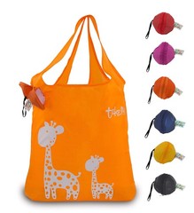 Giraffe Ecofriendly Stylish Reusable Foldable Washable Grocery/shopping Tote Bag