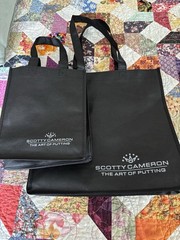 SCOTTY CAMERON “REUSABLE SMALL & MEDIUM TOTE BAGS (2)” – BRAND NEW /FREE SHIP!