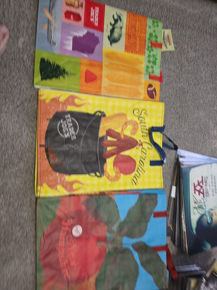 3 Trader Joe’s ECO Reusable Shopping Grocery Bag, Tote, Sack NWT