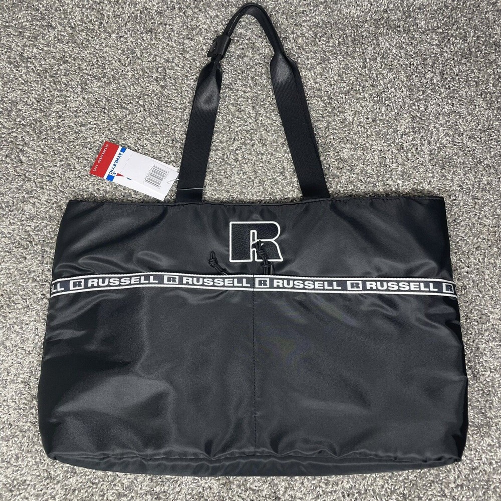Russell Athletic Black Tote Bag Everyday Carrying Zip