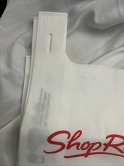 Lot of 7 ShopRite Farmers Market Reusable White/Red Shopping Bag