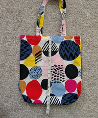 Ikea Multicolor Fabric Tote Bag