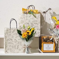 HEADS BEP-3P Paper Bags Made in Japan White 22 x 29 x 14 cm 50 count for Carry