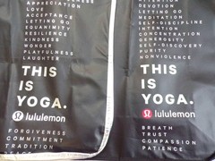 6 LULULEMON ASSORTED TOTE SHOPPING GROCERY BAGS REUSABLE ABOUT 14 INCH TALL