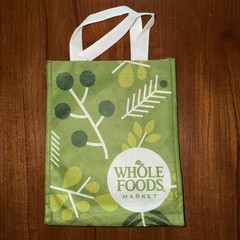 Whole Foods Reusable Eco Shopping Bag 9.5” X 11 1/2”