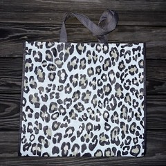 REUSABLE SHOPPING TRAVEL TOTE BAG CHEETAH PRINT ECO FRIENDLY TJMAXX NEW
