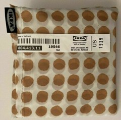 2 IKEA Skynke Reusable Shopping Bags Handles Pouch Plaid Polka Dot Sustainable
