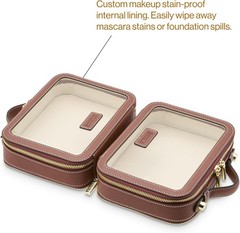 ETOILE – Small Twin Cosmetic Case Ginger Brown – Dual