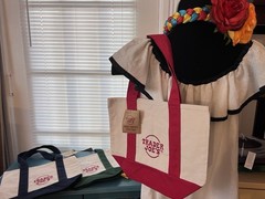 Authentic Trader Joe’s Mini Canvas Tote Bag, NWT. SET OF 4 Limited Edition.