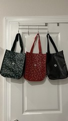 Lululemon Reusable Foldable Shopping Bags Set Multicolor Recycled Materials