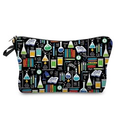 Livel lhood Women Travel Bag Chemistry Pattern Printed Cosmetic hz7093