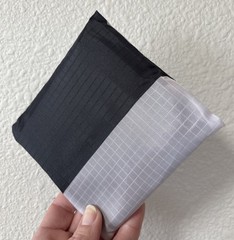 2009 BAGGU Thick Stripe Black & White Standard Reusable Washable Rare Bag NWT