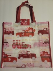 Valentine’s Day Be My Valentine Truck Reusable Tote Bag 13.5x14x6