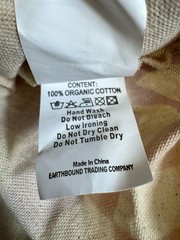 Earthbound Trading Company Organic Cotton Reusable Tote Purple Checkered