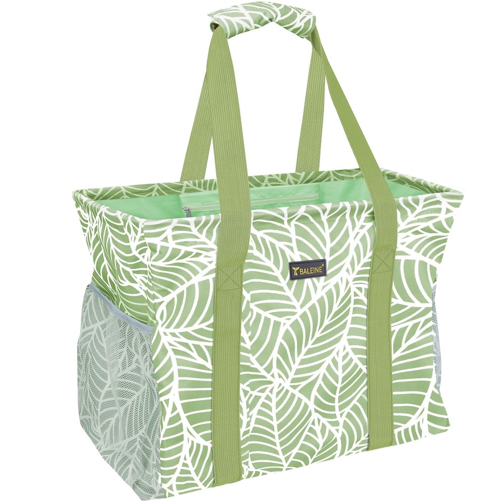 BALEINE Extra Large Utility Tote Bag with Reinforced Wire Frame, Reusable Gro…