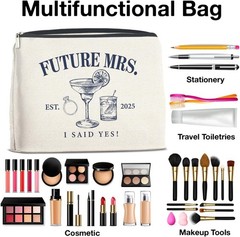 Wedding Bridal Shower Gifts for Bride to Be 2025 Future Mrs Makeup Bag B