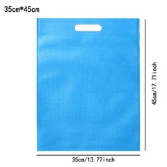 Eco-Friendly Reusable Shopping Bag Non-Woven Fabric Foldable 30x40cm 35x45cm