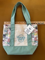 Trader Joe’s Mini Tote Customized Hearty Cats w/Confetti Lining& Pocket& Cushion