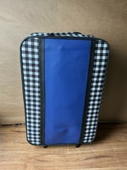 Shopping tote and trolley set BLACK GINGHAM PRINT (NEW)