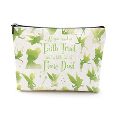 LONGXIN Bell Cosmetic Make up Bag Fairytale Fans Gift Merchandise Beige