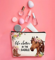 Western Horse Boots Flower Life is Better in the Saddle Funny horse 2