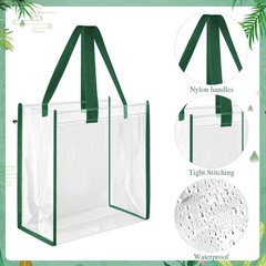 30 Pcs Clear Tote Bag Stadium Approved Bulk 10 x 10 x 4 inch Plastic Tote Gif…