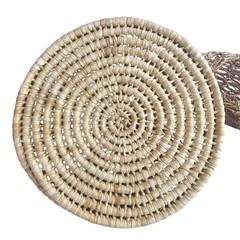 Vintage Handmade Woven Straw Net Bag Tote Market Beach Boho Valdana Style 