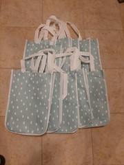 10 pack Target Reusable Shopping Lunch Bag, Gift bag, Bridal Tote Pastel Teal