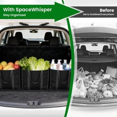 Black Large Foldable Reusable Grocery Shopping Tote Bag Long Handle 10 PCS