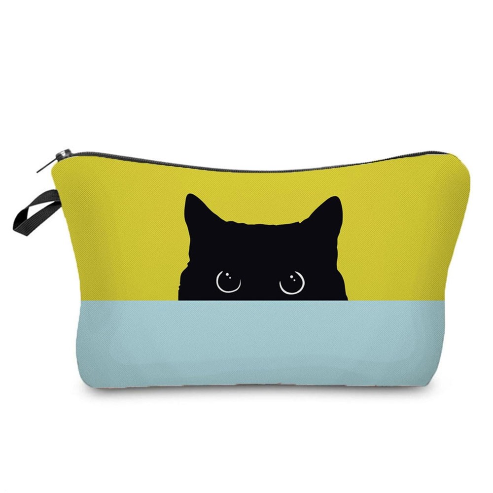 Livel lhood Kitten Gifts Black Cat Makeup Bag Cute Organizer hz1534