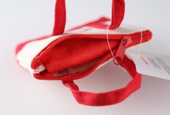 New 2025 Trader Joe’s Canvas Red Micro Tote with Grocery Bag -It’s 2 Bags in 1!