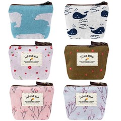 JJUNW 6 Pcs Mini Makeup Pink, coffee, beige, light blue, lake white