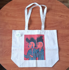 Detroit Intitute Of Arts White Graphic Print Reusable Medium Tote Bag