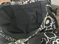 reisenthel Large Expandable ‘Shopper e3’ Tote Bag Black & White Floral, NWT