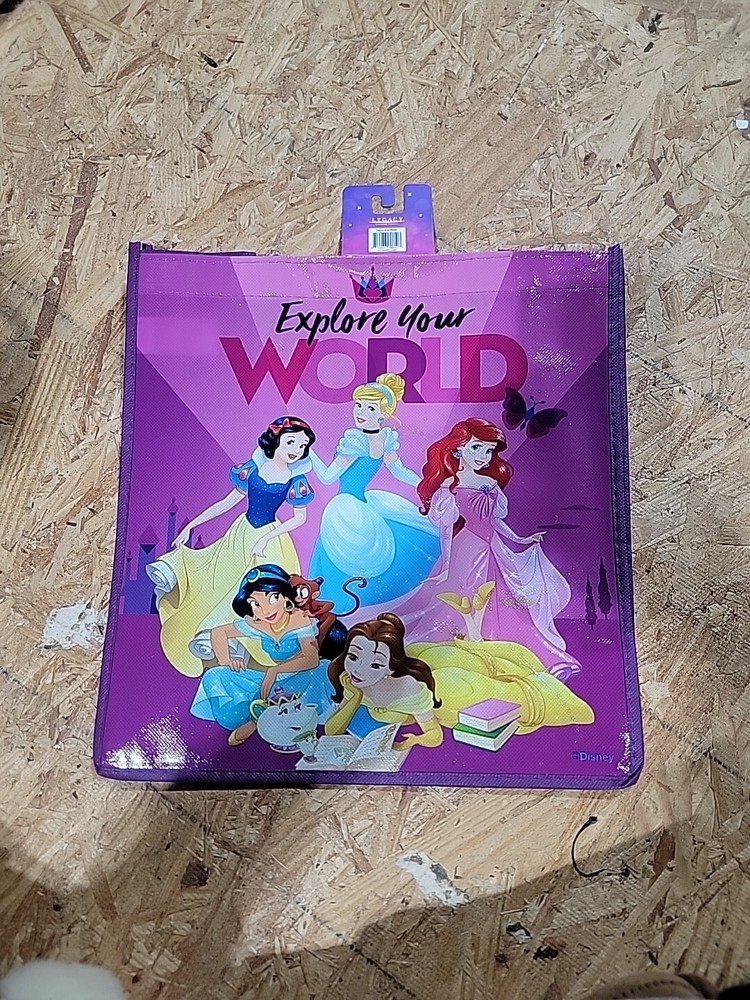 Disney Princess Reusable Shopping Tote Bag By Legacy, NEW!
