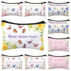 Tallew 30 Pcs Best Mom Ever Makeup Bags Gifts for 9 x 6 inches, multicolor
