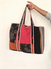 10 Pcs Assorted Vintage Kantha Shoulder Tote Bags | Shopping Bags