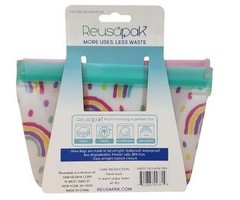Reusable Expandable Air Tight Leakproof Zip Bag By Reusapak Pack of 2